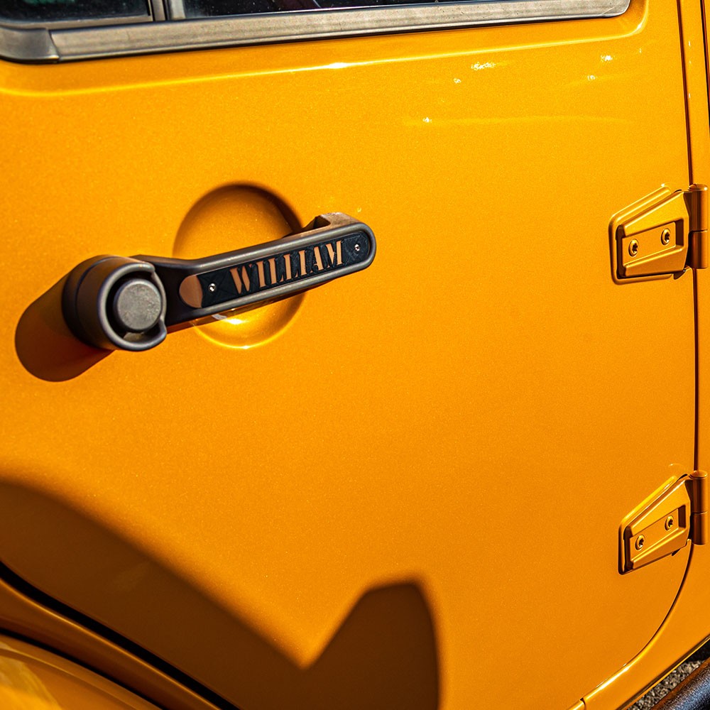 Custom Jeep Handle Inserts, Exterior Grab Door Handle Pull Inserts for Wrangler JK and Patriot