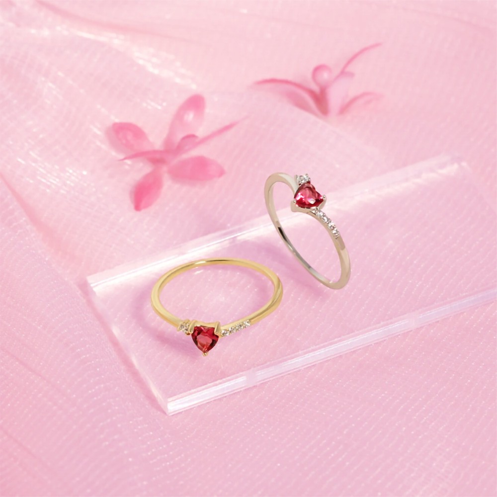 bague petits coeurs