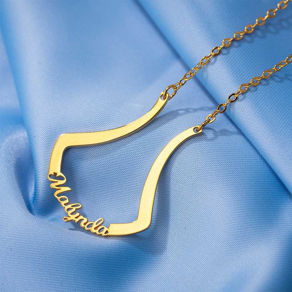 Personalized Ring Holder Necklace, Ring Keeper Necklace with Name, Wedding Ring Holder, Ring Holder Jewelry, Gift for Woman/Mother/Grandma