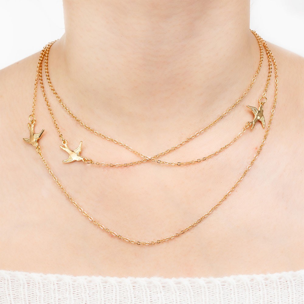 Flying Birds Necklace