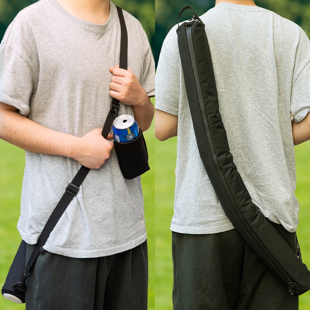 Pochette de bière avec nom personnalisé, sac de canette de bière de golf en toile, sac de transport de canette, cadeau de fête des pères/anniversaire/anniversaire pour papa/grand-père/mari/petit ami