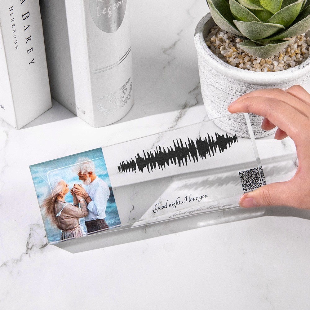 sound wave art with qr code