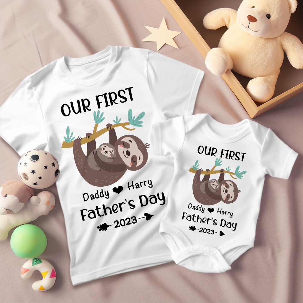 T-shirt/barboteuses en coton