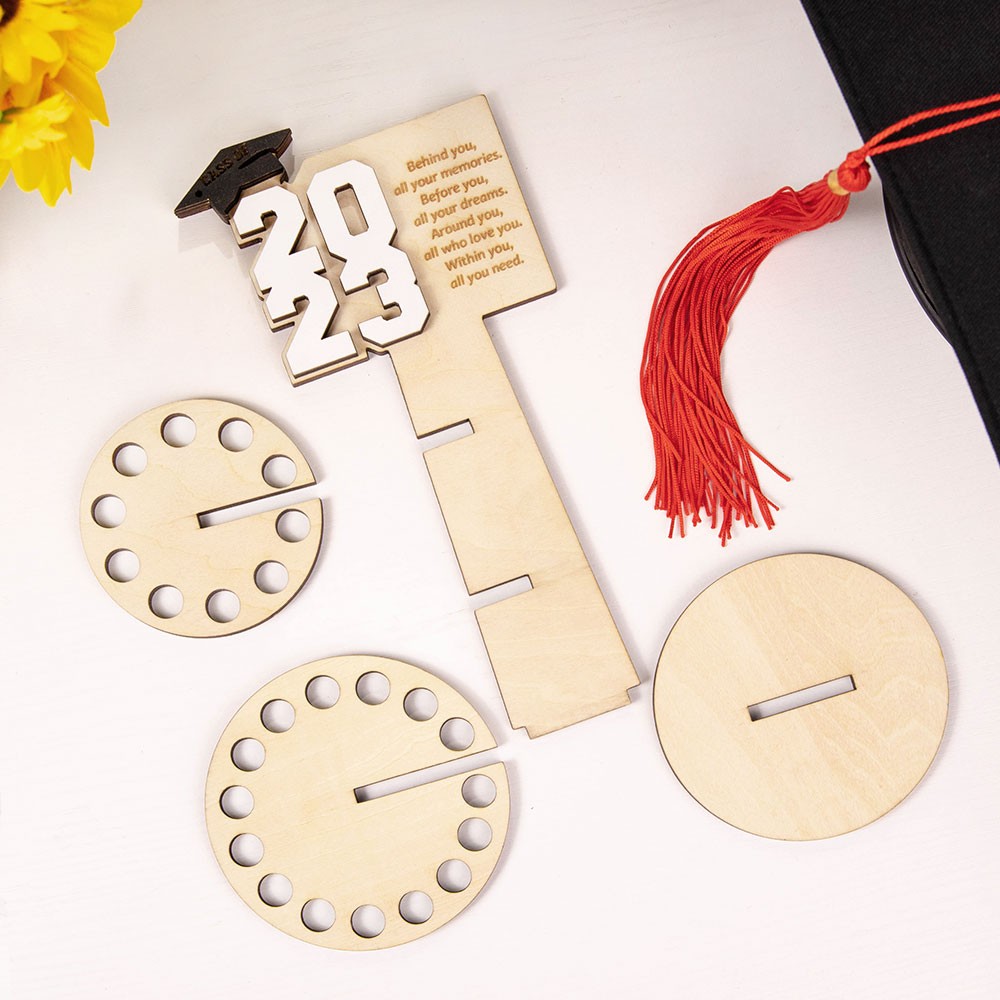 Porte-monnaie cadeau de graduation personnalisé, gâteau d'argent de graduation à plusieurs niveaux, cadeaux de graduation, décorations de fête de remise des diplômes, cadeau pour étudiants/diplômés