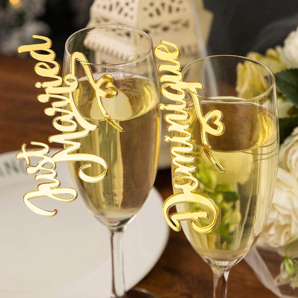 charmes de verre à vin
