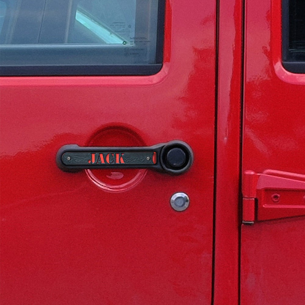 Custom Jeep Handle Inserts, Exterior Grab Door Handle Pull Inserts for Wrangler JK and Patriot