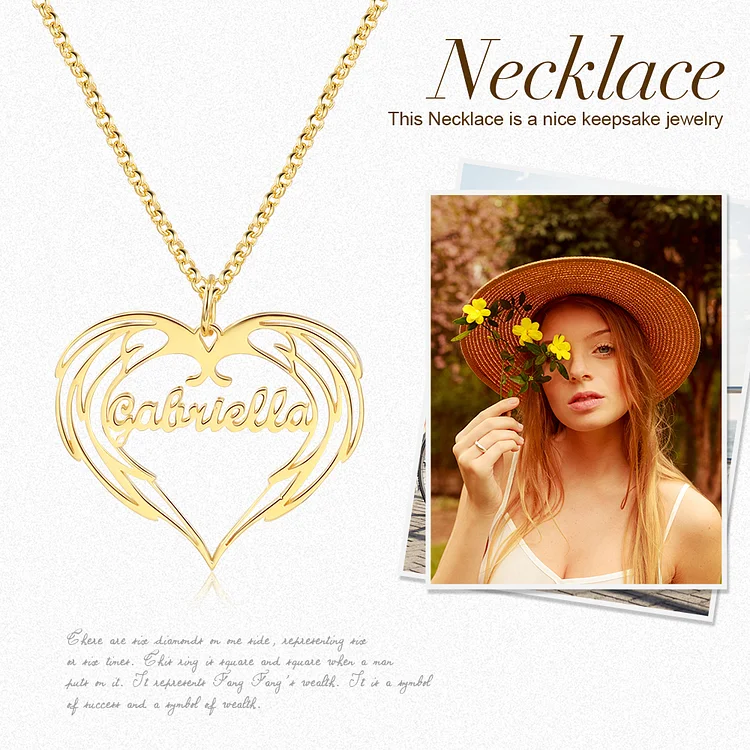 collier prénom coeur personnalisé