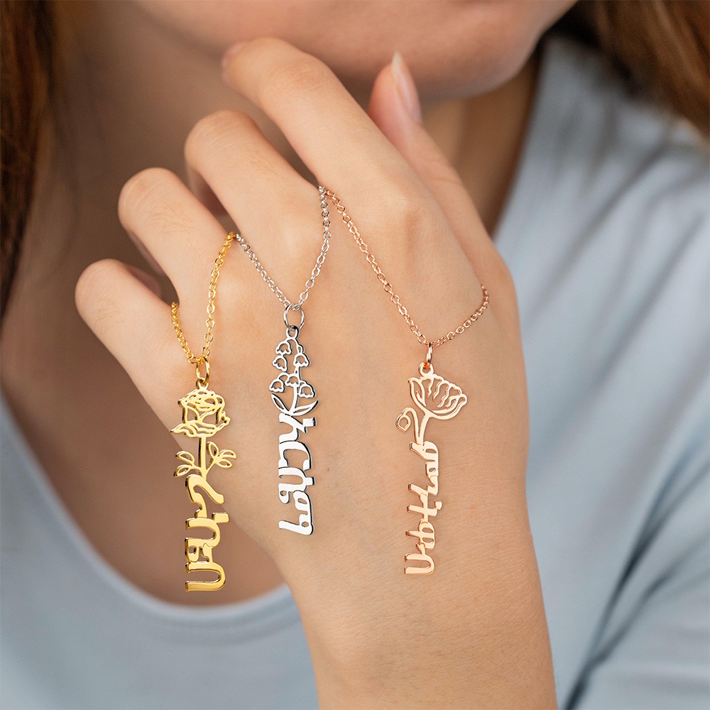 collier de nom de script