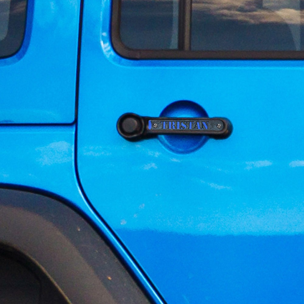 Custom Jeep Handle Inserts, Exterior Grab Door Handle Pull Inserts for Wrangler JK and Patriot