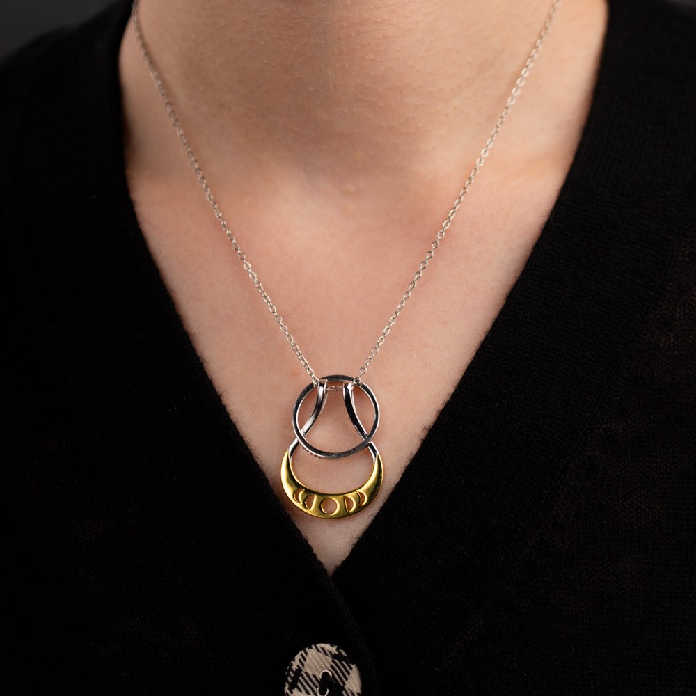 Collier Porte-Anneau Phases de Lune