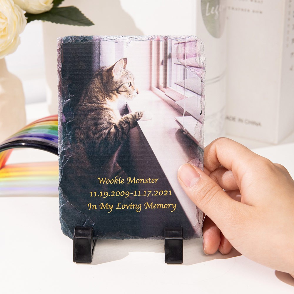 custom pet memorial plate