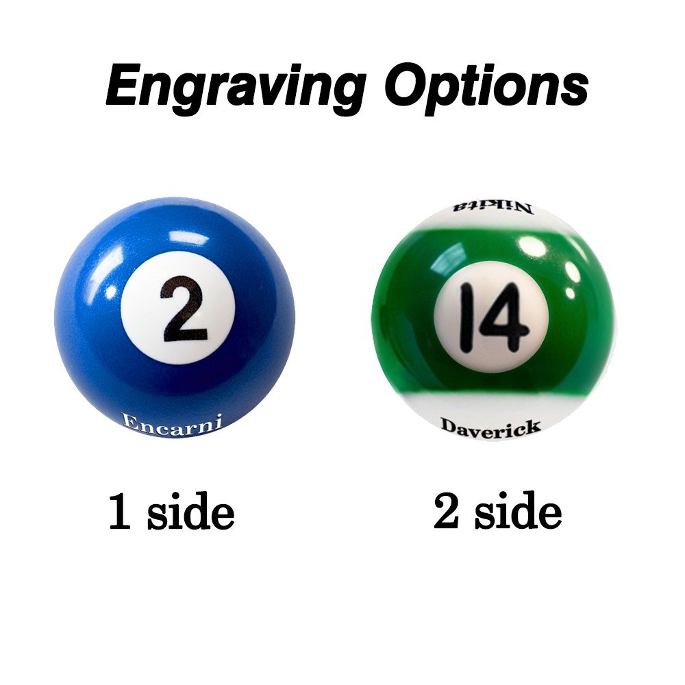 Marqueur de poche pour billard, petite demi-boule avec base en caoutchouc, marqueur de poche personnalisé avec nom gravé au laser, cadeau pour équipe de balle/amateur de billard