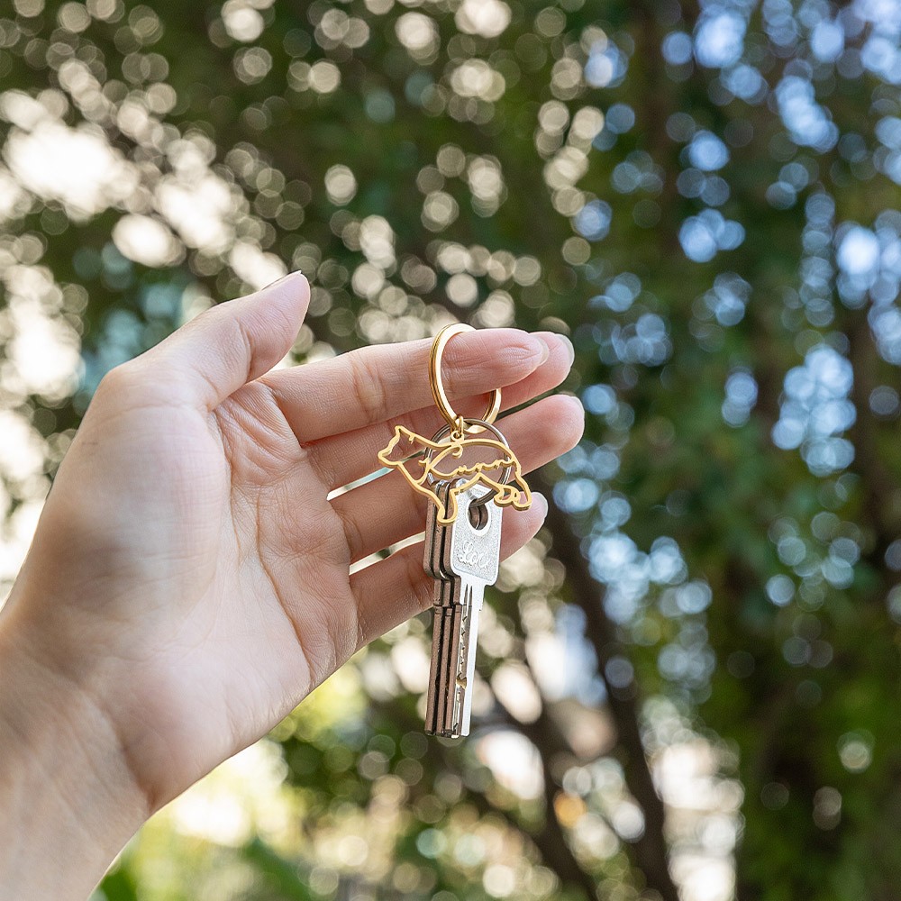 Pet Silhouette Keychain
