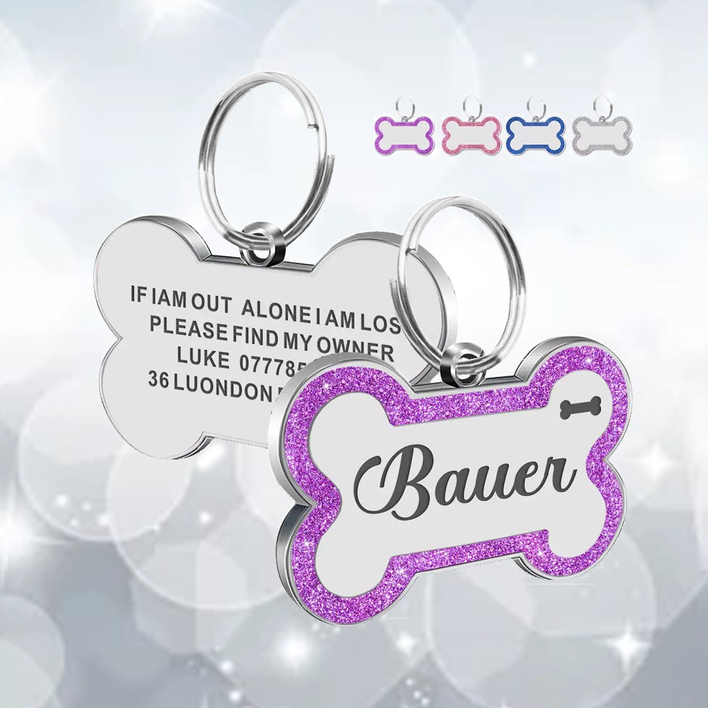 collier de chien avec étiquette