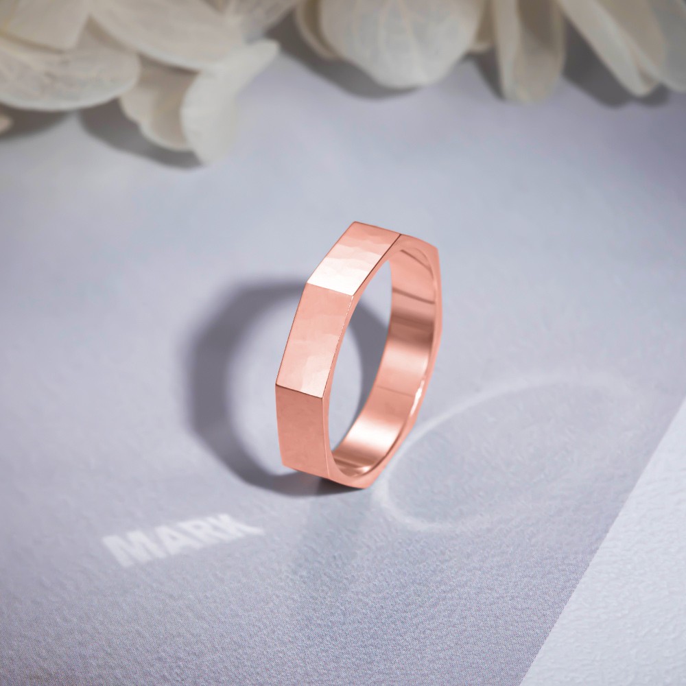 Personalized Name Octagon Bolt Ring