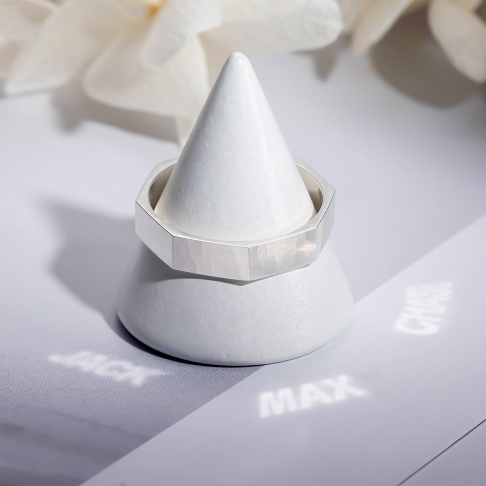 Personalized Name Octagon Bolt Ring