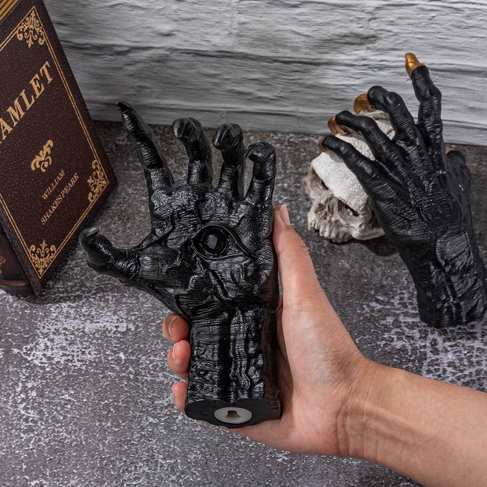 Witch's Demon Hand Wall Hanging Statues, Halloween Room Decor, Hand Wall Art Aesthetic, Gothic Jewelry Holder, Spooky Home Decor, Skeleton Life Size