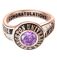 18K Rose Gold Plated Brass