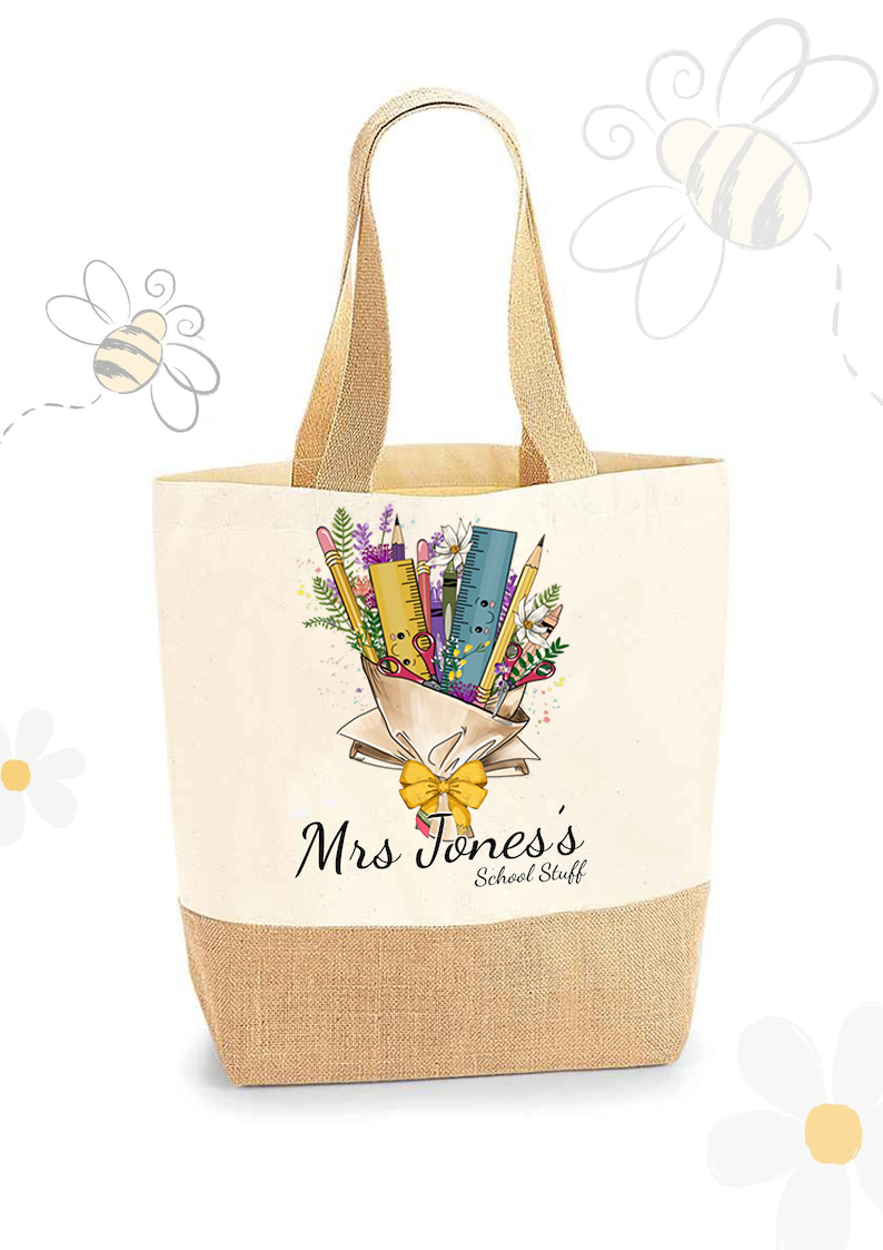 🍎Free Personalization🍎Personalised Teacher Bags, Custom Teacher Supply Bags, Teacher Tote Bags, Teacher Gifts, Teaching Assistant Gifts, Thank You Gifts, Teacher Appreciation Gifts