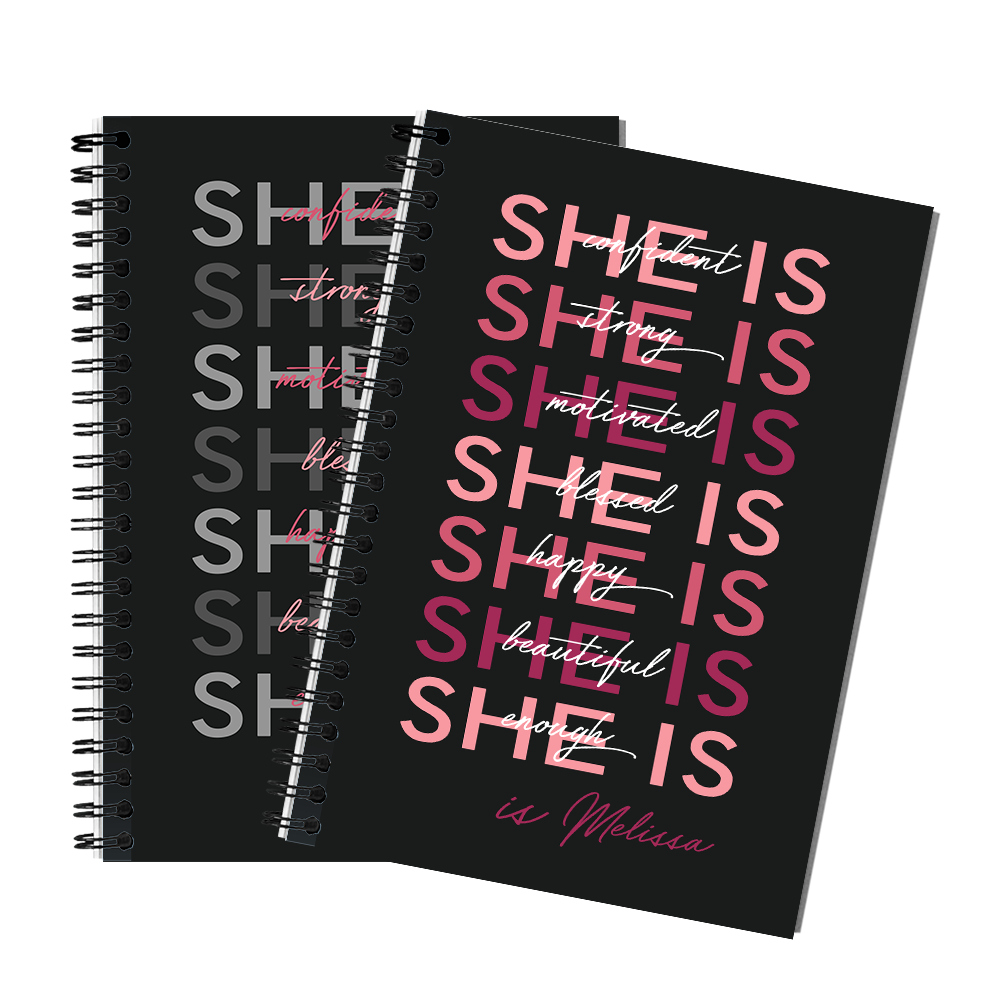Custom Name Journal Gift Best Friend, She Is Me Journal, Healing Journal, Self Care