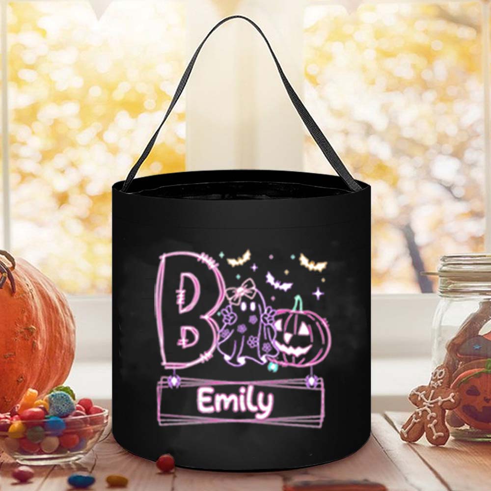 Halloween Ghost Neon Custom Girls and Boys Bags