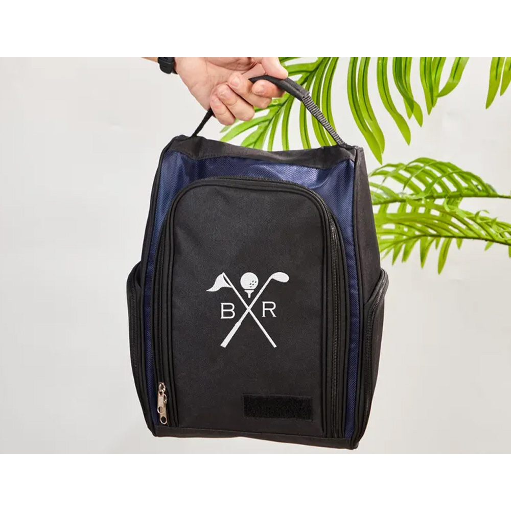Personalisierte Golfschuhtasche, Bräutigam Geschenk für Golfer&amp;Golfliebhaber, Monogrammierte Canvas Schuhtasche, Sportschuhtasche, Cleat Bag, Weihnachtsgeschenke
