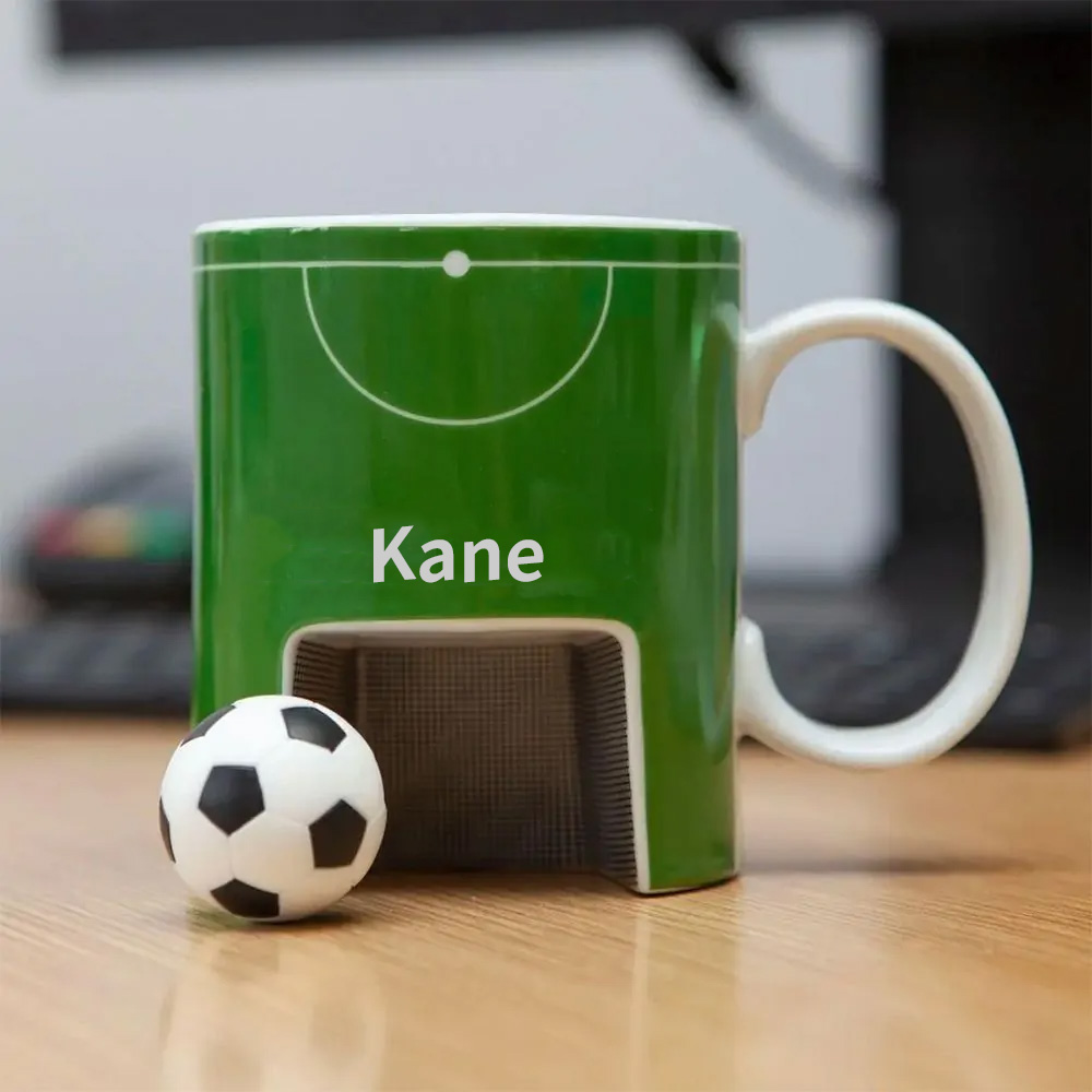 Personalised Finger Soccer Mug Penal-Tea Mug