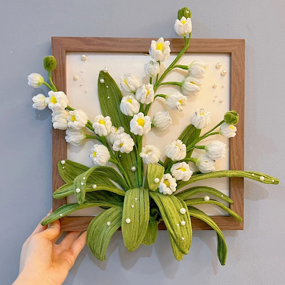Kreatives DIY-Fotorahmen-Blumenset mit Drehstab, handgefertigtes Bastelset, perfektes Muttertagsgeschenk für Mama