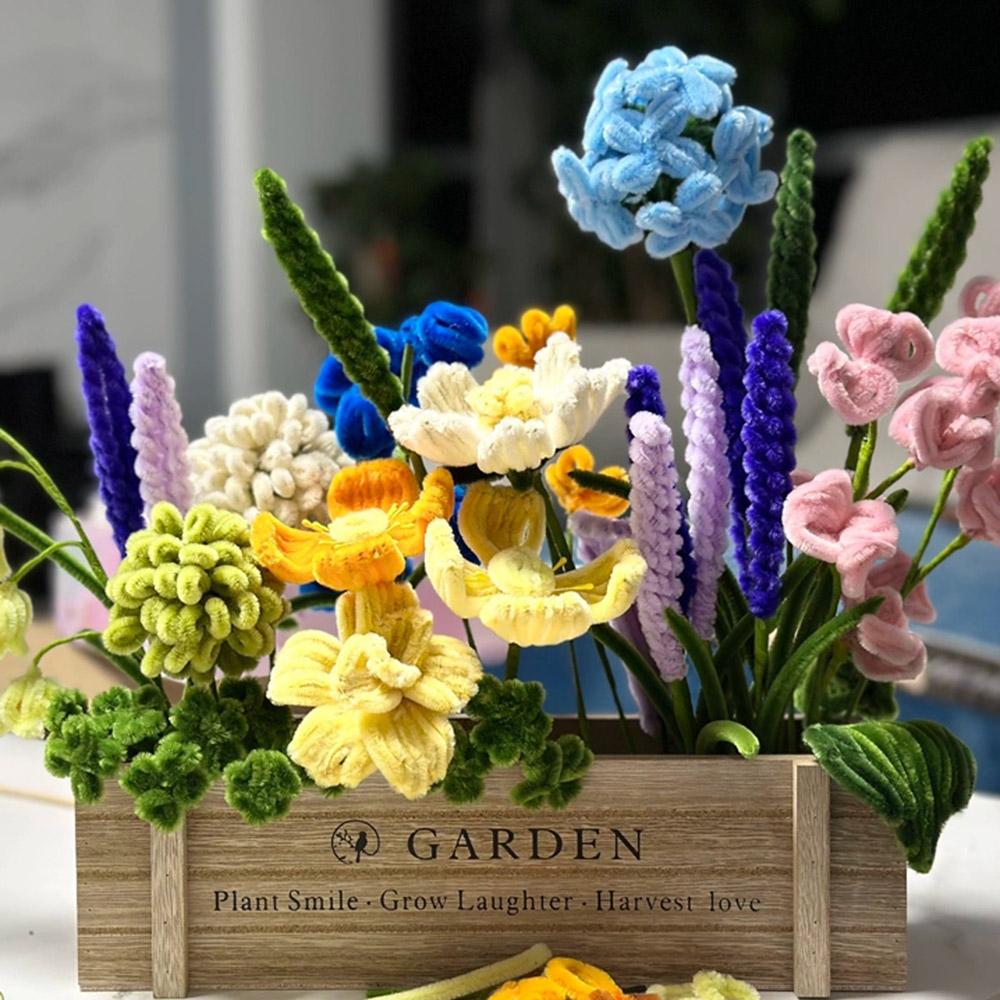 Kreatives DIY-Blumenbastelset, handgefertigtes Blumenarrangement zum Muttertag, perfektes Geschenk, um Ihre Liebe für Mama zu zeigen