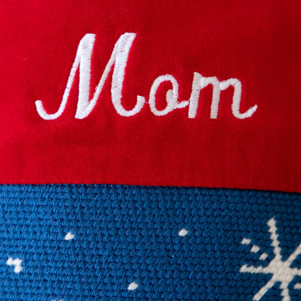 Personalized Name Embroidered Traditional Country Christmas Stocking, Needlepoint Family Stocking, Holiday Party Favor, Christmas Gift for Family/Kids