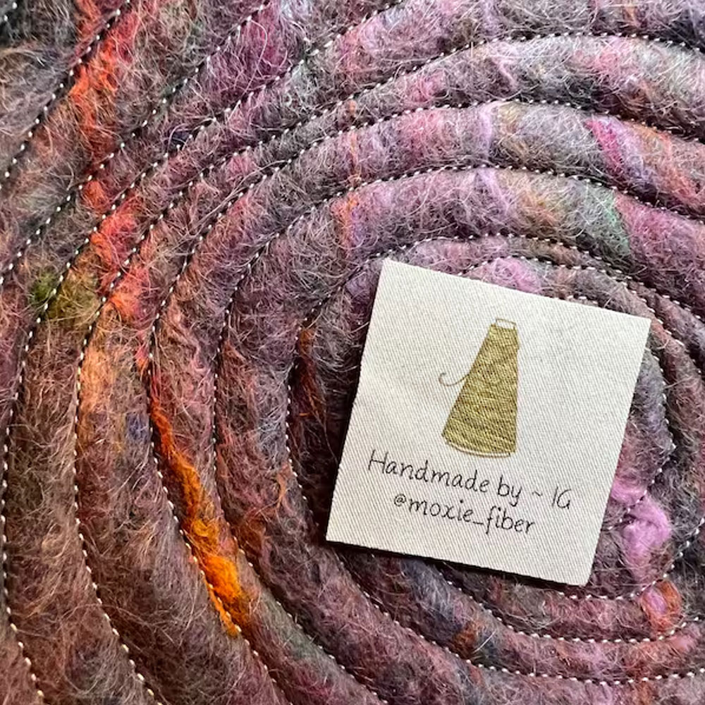Personalisierte Etiketten für Strickwaren (15er-Set), Nähetiketten aus Bio-Baumwolle für Kleidung und Handarbeiten, Geschenk für Strick- und Bastelbegeisterte