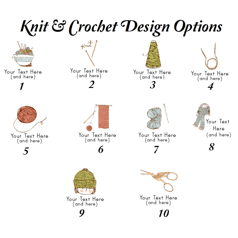 Personalisierte Etiketten für Strickwaren (15er-Set), Nähetiketten aus Bio-Baumwolle für Kleidung und Handarbeiten, Geschenk für Strick- und Bastelbegeisterte