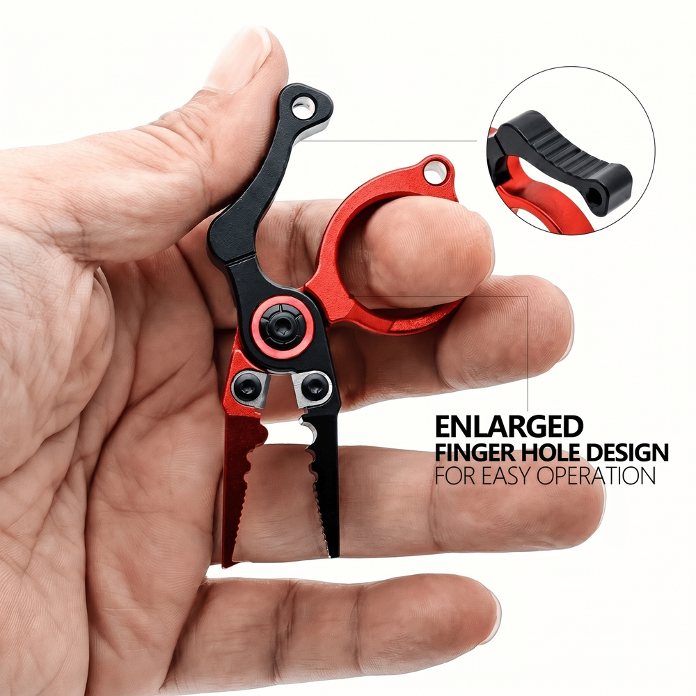 🎁 Personalized Mini Fishing Pliers, Multi-Functional Aluminum Alloy Pliers with Telescopic Mechanism, Built-in Tungsten Carbide Blade, Lightweight and Seawater Resistant, Suitable for Cutting Fishing Line and Opening Swivels, Combines Fishing Pliers