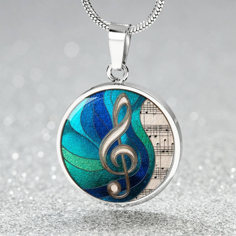 Personalized Music Note Necklace, Bracelet Or Keychain, Engraved Colorful Treble Clef Music Jewelry Present For Her, Unique Music Bracelet For Daughter
