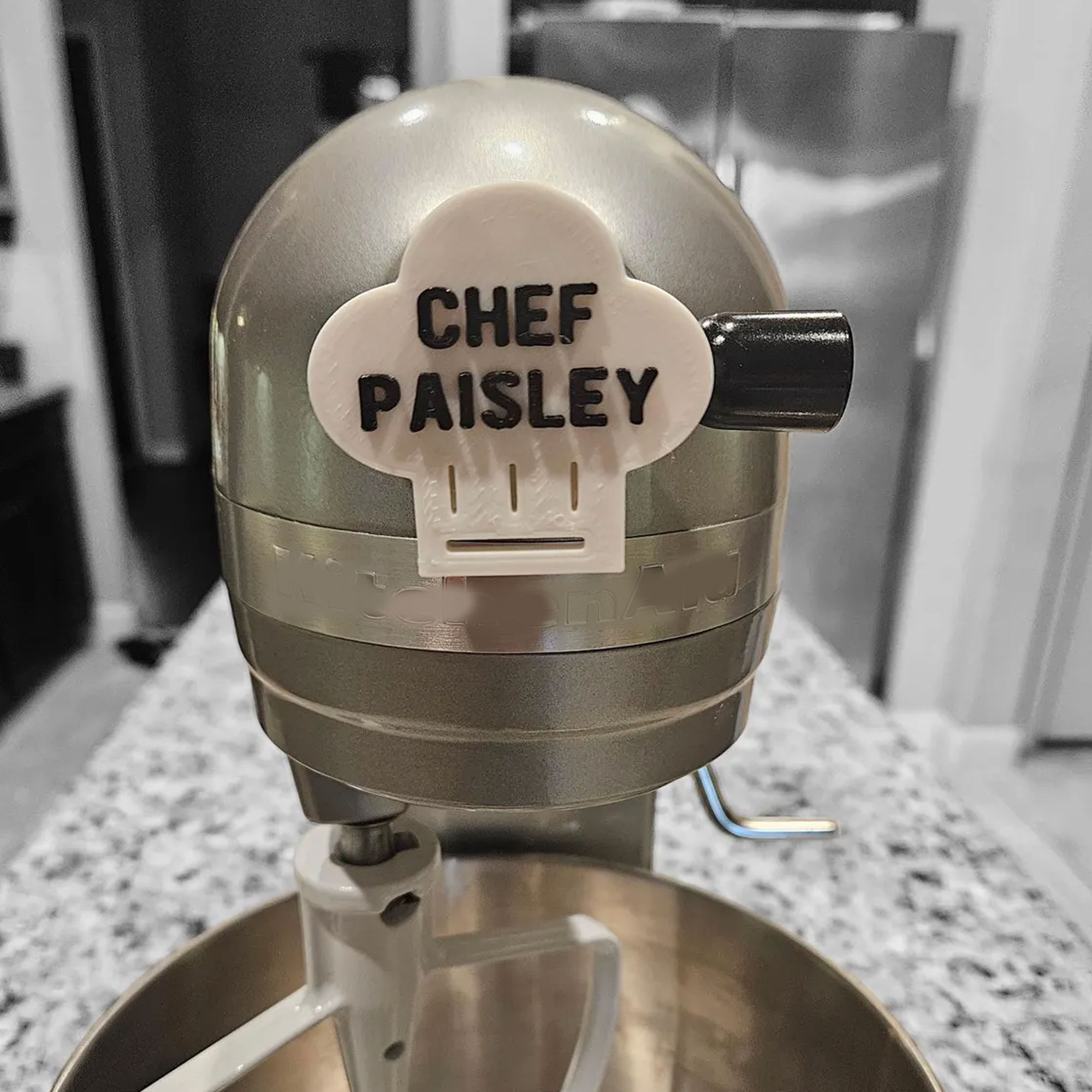 Kitchenaid Attachment Cover Chef Hat Shaped Kitchenaid Mixer Gift Kitchen Decor Gift for Mom Gift For Baker Accessories Kitchen Decor Baking