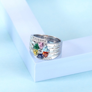 birthstone rings for mom