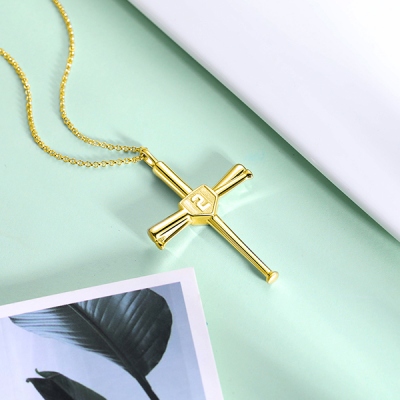 baseball line necklace	