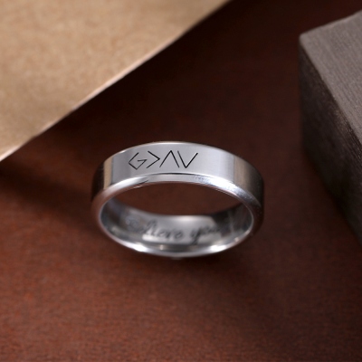  God is greater than the highs and lows ring	
