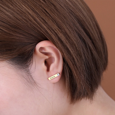 dainty bar earrings	
