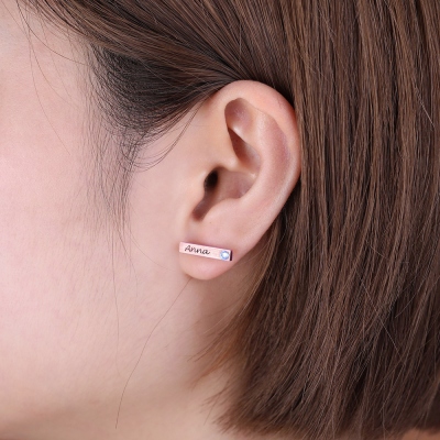 dainty bar earrings	