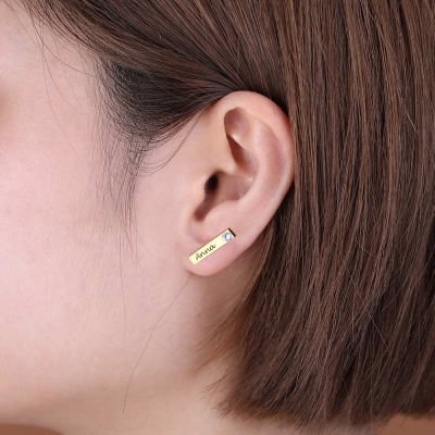 dainty bar earrings	