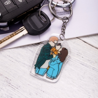 Personalized Portrait Keychain