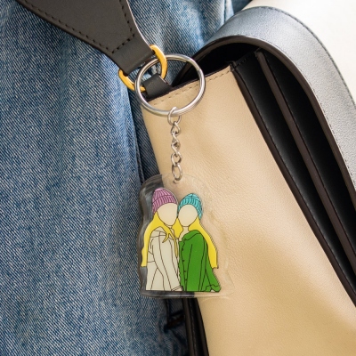Personalized Portrait Keychain
