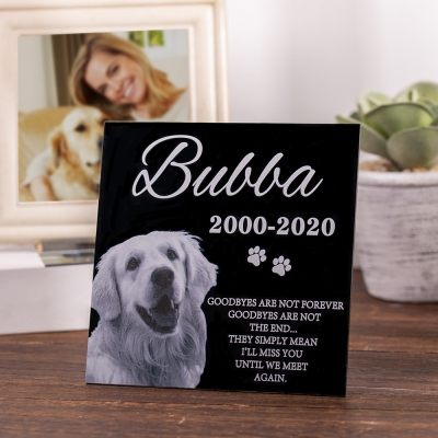 Personalized Memorial Pet Stone For Dog & Cat Tombstone, Pet Loss Stone, Memorial Sympathy Gift for Pet Lover Owner