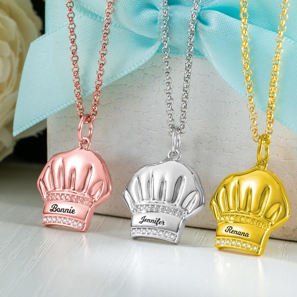 Custom Chef Hat Necklace