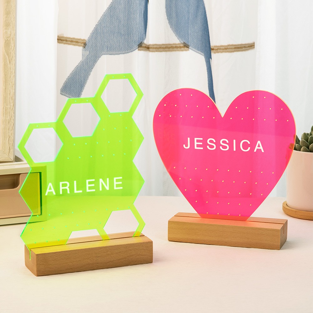 Personalized Jewelry Display Stand, Acrylic Earring Jewelry Organizer, Wood Jewelry Display Holder