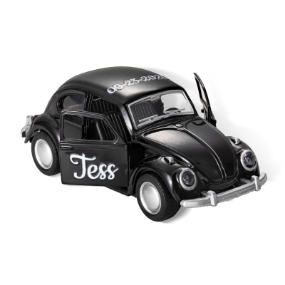 Nom personnalisé Mini modèle de voiture, Mini voiture jouet Beetle, cadeau de remerciement, cadeau de fête de mariage, faveurs de mariage, cadeaux de garçons d'honneur, cadeau pour Page Boy