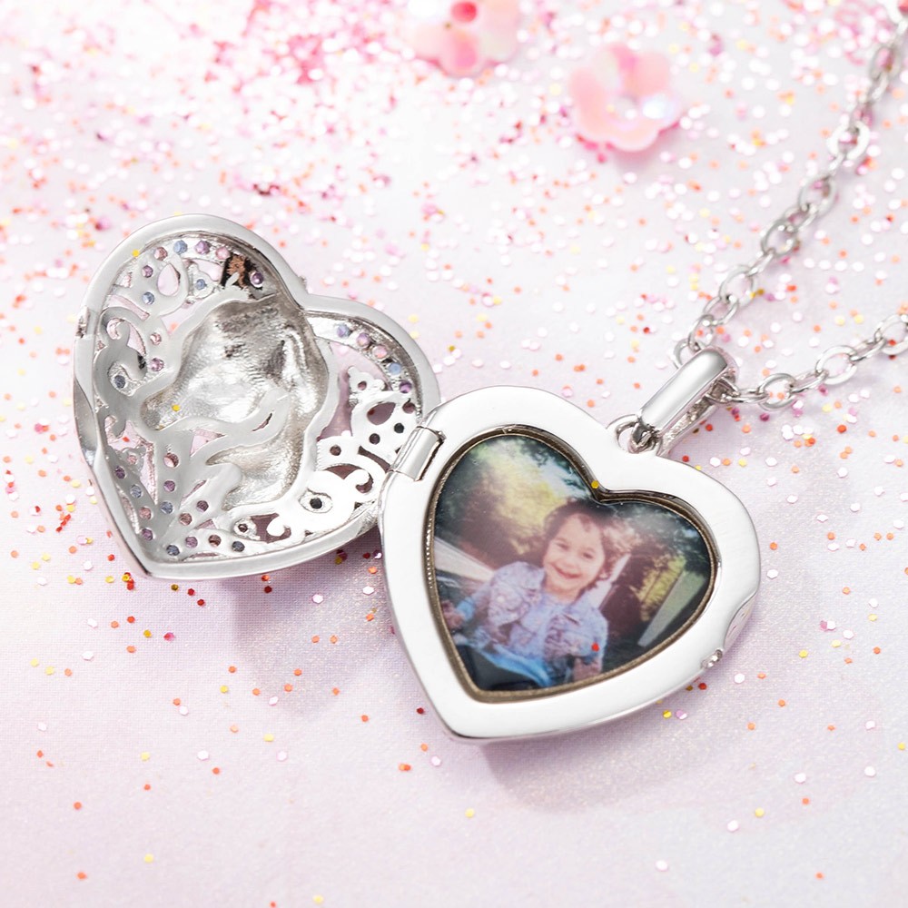 unicorn heart necklace