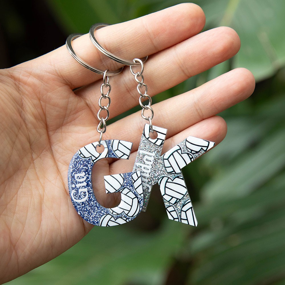 letter keychains