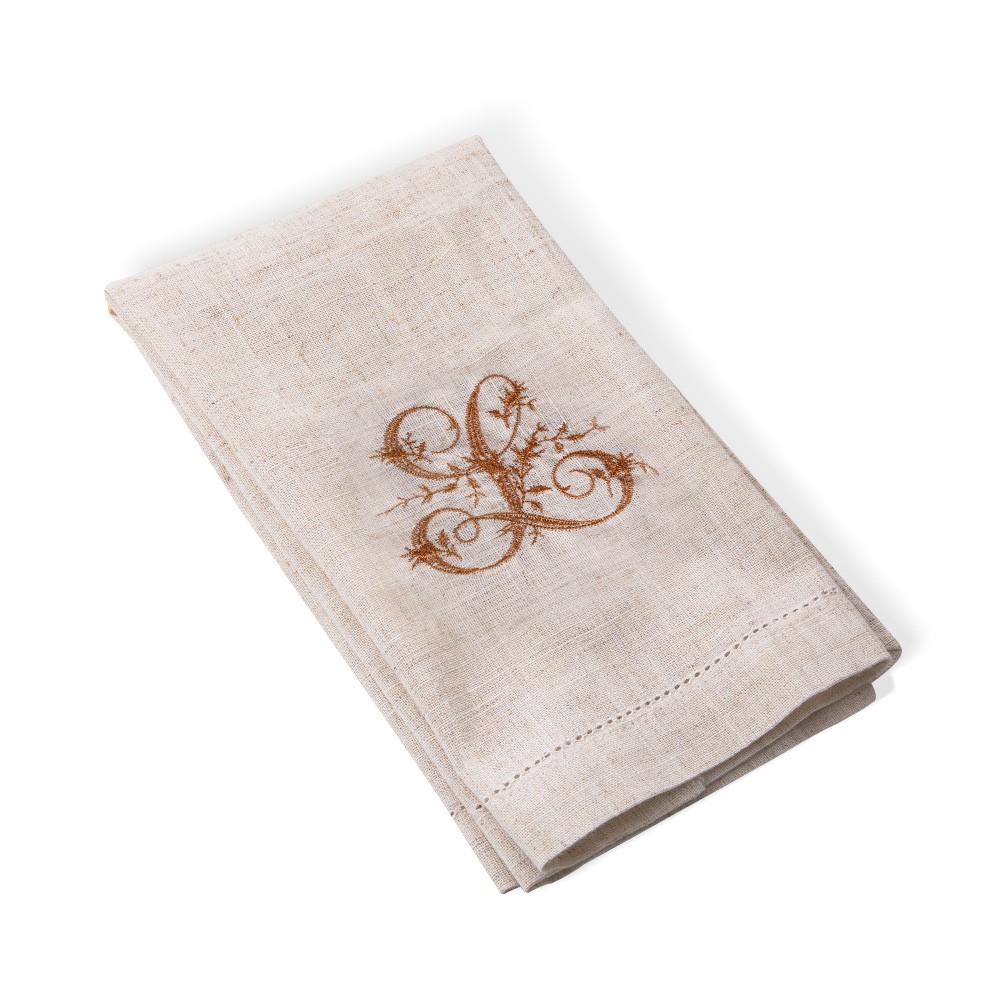 initial Embroidered napkins